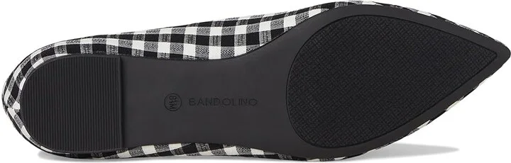 Bandolino Starry Women's Shoes Black/White Plaid Gingham : 6.5 M, Leather/Rubber - Image 3