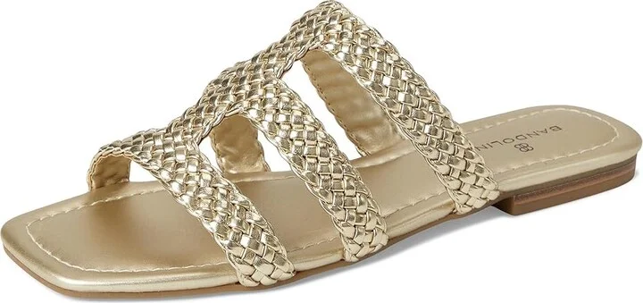 Bandolino Sumer Women's Dress Sandals Gold : 7 M, Faux Leather - Image 5