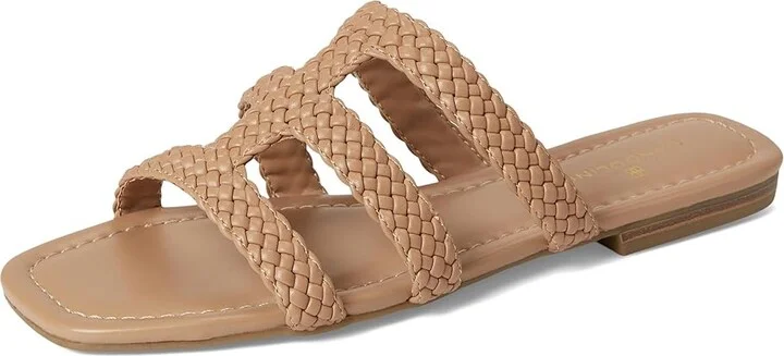 Bandolino Sumer Women's Dress Sandals Light Natural : 8.5 M, Faux Leather - Image 5