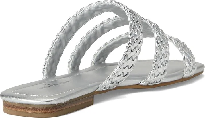 Bandolino Sumer Women's Dress Sandals Silver : 7 M, Faux Leather - Image 4