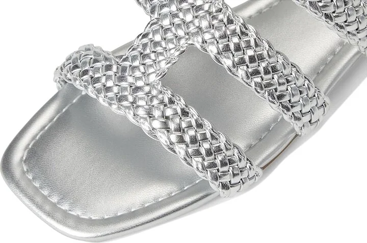 Bandolino Sumer Women's Dress Sandals Silver : 7 M, Faux Leather - Image 7