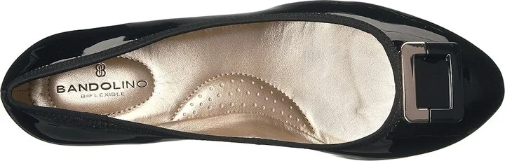 Bandolino Tad Women's Sandals Black Super Soft Patent Pu : 5.5 M, Synthetic - Image 3