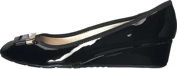 Bandolino Tad Women's Sandals Black Super Soft Patent Pu : 5.5 M, Synthetic - Image 7