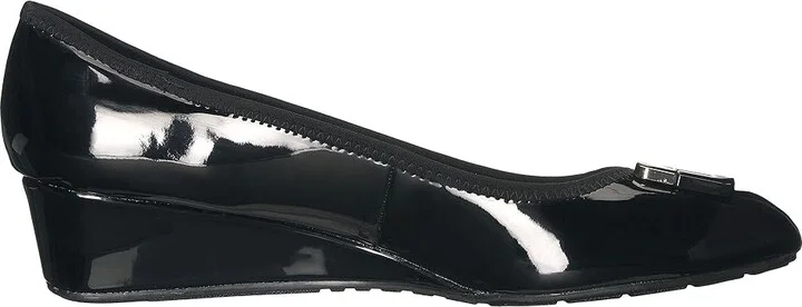 Bandolino Tad Women's Sandals Black Super Soft Patent Pu : 5.5 M, Synthetic - Image 8
