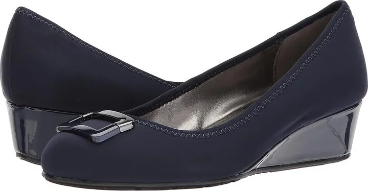 Bandolino Tad Women's Sandals Navy Lycra : 5 M, Synthetic