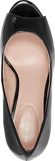Bandolino Tufflove Women's Wedge Shoes Navy Patent : 11 M, Textile - Image 2