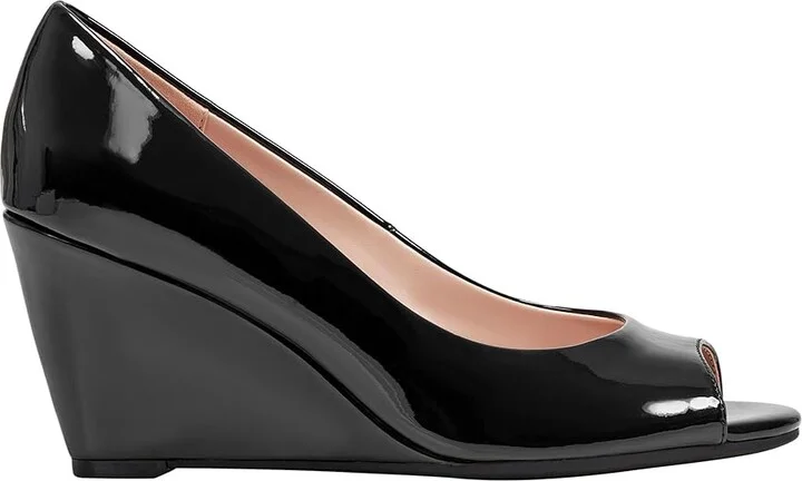 Bandolino Tufflove Women's Wedge Shoes Navy Patent : 11 M, Textile - Image 5