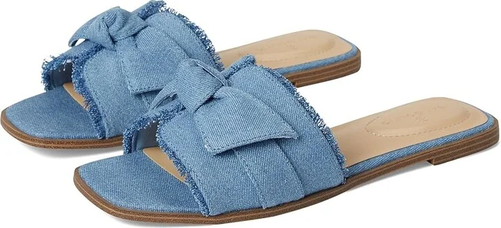 Bandolino Vallen Women's Wedge Shoes Blue Denim : 5 M, Synthetic