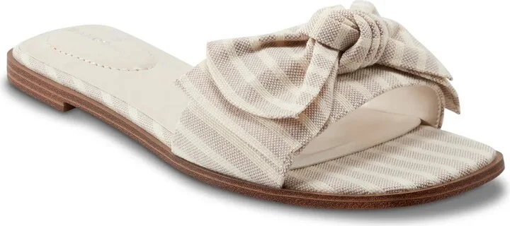 Cream/Light Grey Striped Fabric