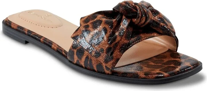 Brown/Black Leopard Print Synthetic