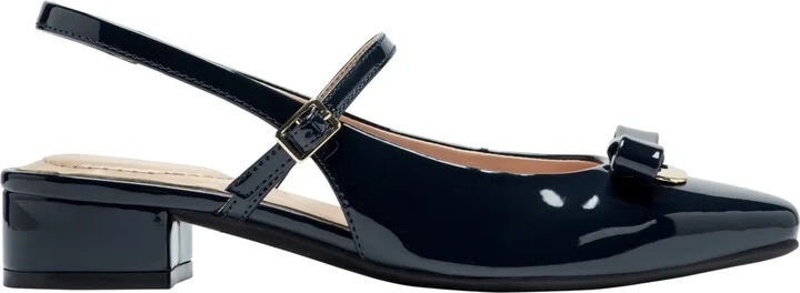 Bandolino Women's Adana Bow Slingback Block Heel Pumps - Image 2