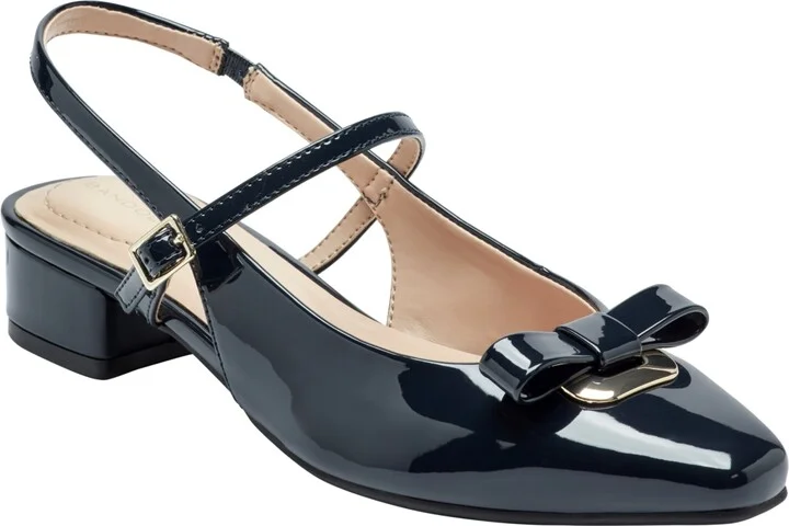 Bandolino Women's Adana Bow Slingback Block Heel Pumps