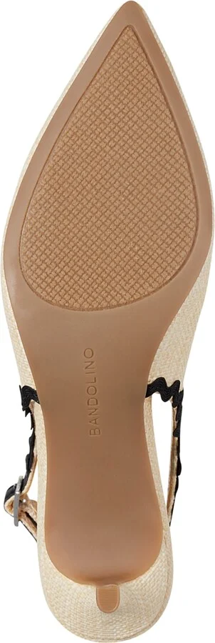 Bandolino Women's Albas Kitten Heel Slingback Pumps - Ivory/Pink - Image 9