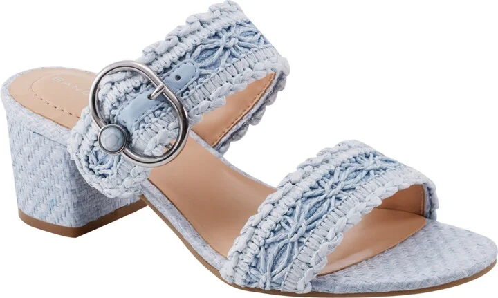 Bandolino Women's Almer Double Band Block Heel Sandals