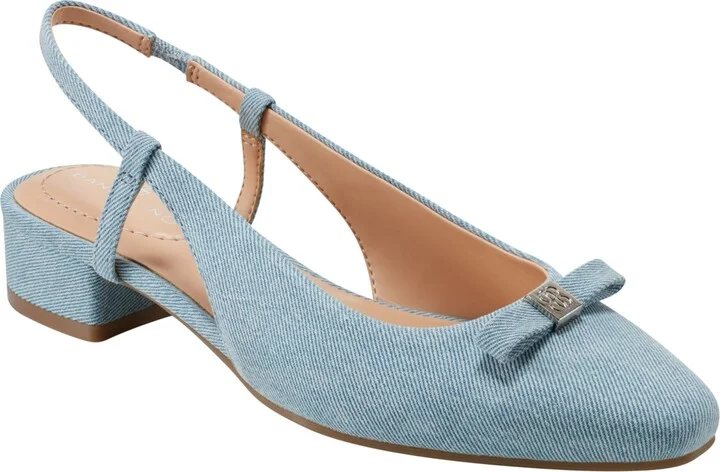 Bandolino Women's Andies Bow Block Heel Slingback Pumps
