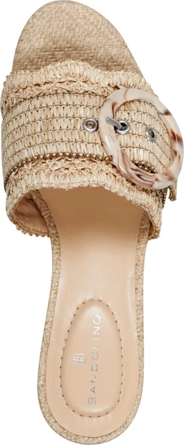 Bandolino Women's Anni Raffia Crochet Block Heel Sandals - Image 9