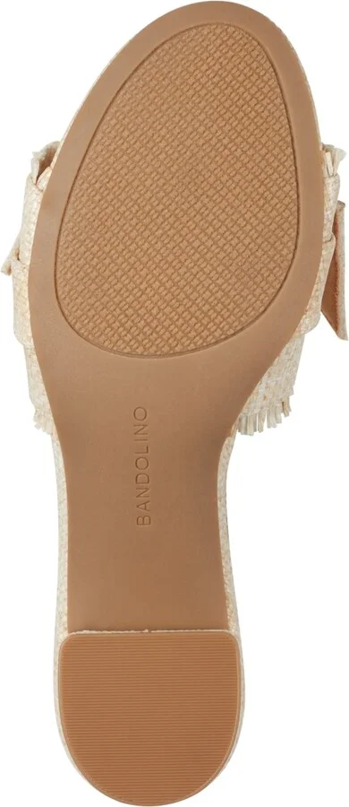 Bandolino Women's Arden Raffia Knotted Bow Block Heel Sandals - Image 5
