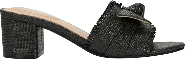 Bandolino Women's Arden Raffia Knotted Bow Block Heel Sandals - Image 6
