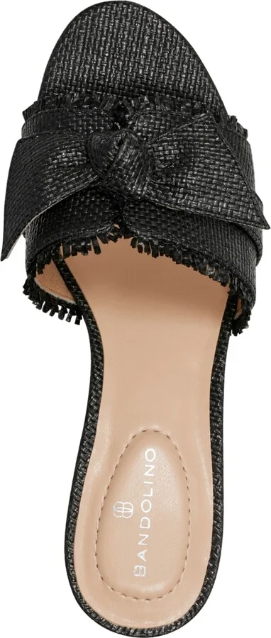 Bandolino Women's Arden Raffia Knotted Bow Block Heel Sandals - Image 8