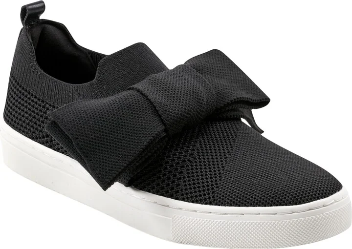 Bandolino Women's Bryce Bow Knit Slip On Sneakers