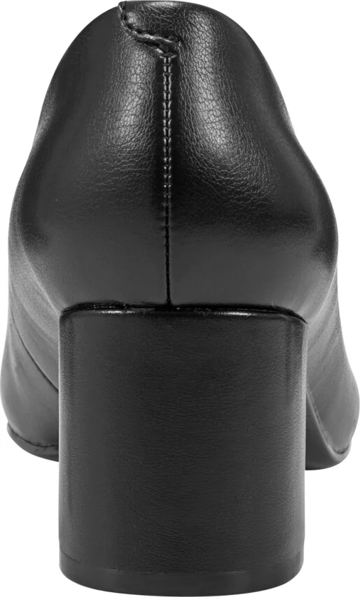 Bandolino Women's Candy Square Toe Block Heel Dress Pumps - Gold, Black - Faux Leather - Image 11