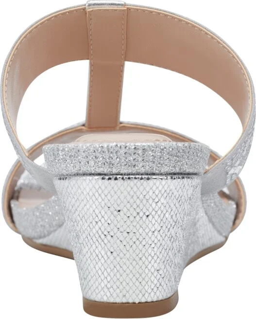 Bandolino Women's Iluvit Embellished T-Strap Wedge Sandals - Image 2