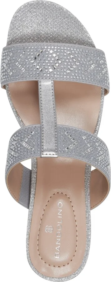 Bandolino Women's Iluvit Embellished T-Strap Wedge Sandals - Image 5