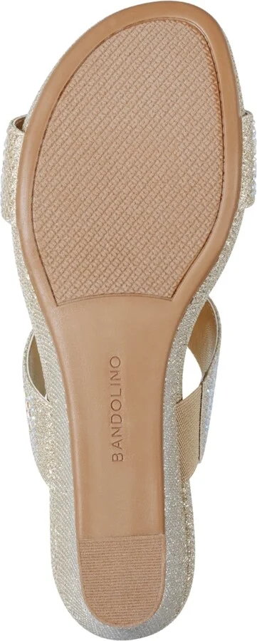 Bandolino Women's Iluvit Embellished T-Strap Wedge Sandals - Image 9