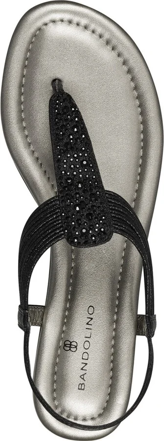 Bandolino Women's Kayte Embellished T Strap Flat Sandals - Image 8