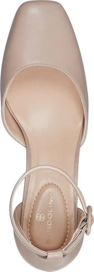 Bandolino Women's Lets Add Square Toe Block Heel Ankle Strap Pumps - Image 4