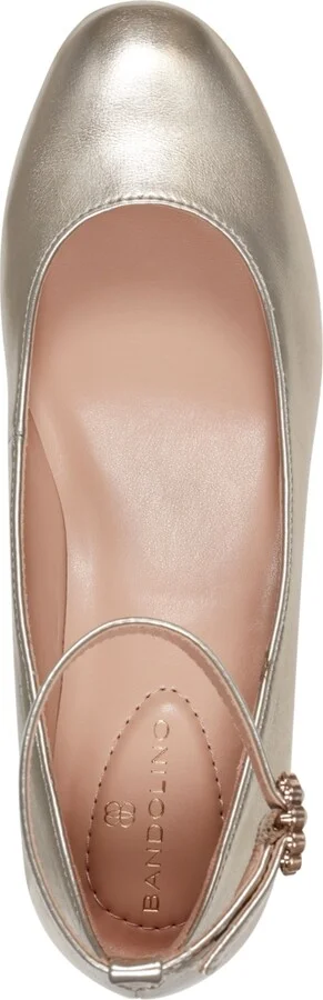 Bandolino Women's Lexy Ankle Strap Low Block Heel Pumps - Image 4