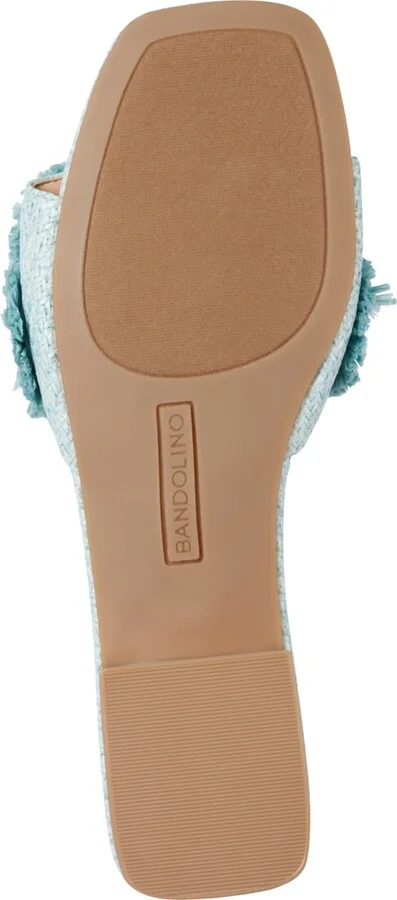 Bandolino Women's Marcell Flower Raffia Flat Slide Sandals - Image 9