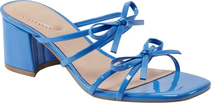 Bandolino Women's Margil Strappy Bow Block Heel Sandals