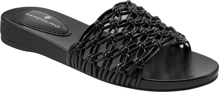 Bandolino Women's Melly Knotted Upper Flat Slide Sandals