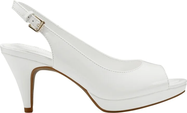 Bandolino Women's Melt Peep Toe Slingback Platform Dress Sandals - Image 6
