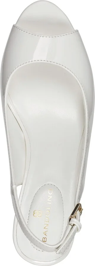 Bandolino Women's Melt Peep Toe Slingback Platform Dress Sandals - Image 8