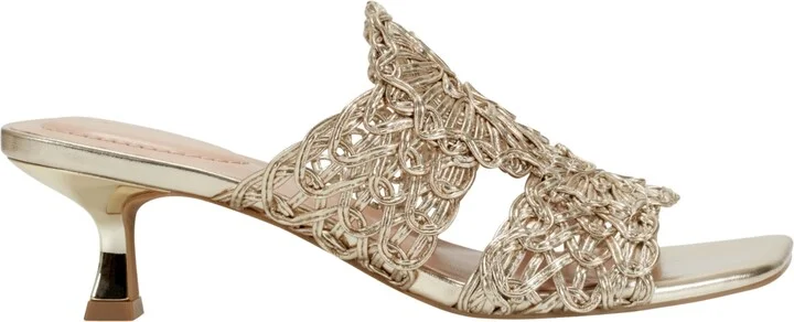 Bandolino Women's Melvana Woven Kitten Heel Sandals - Image 7