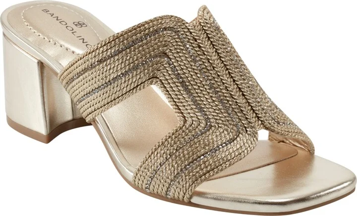 Bandolino Women's Molane Embellished Block Heel Sandals
