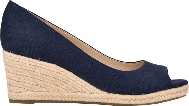 Bandolino Women's Nuri Peep Toe Espadrille Wedge Pumps - Image 6
