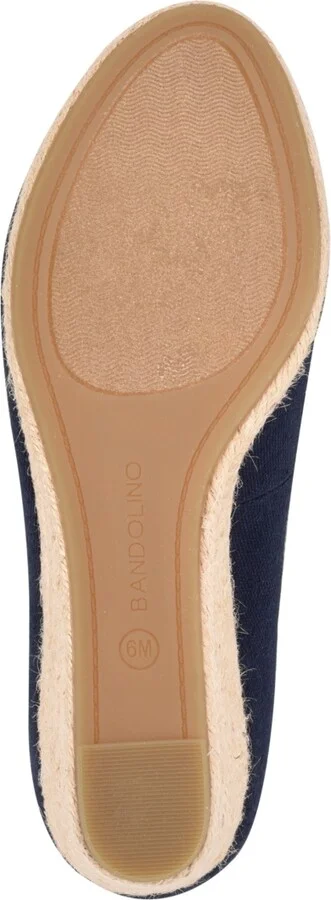 Bandolino Women's Nuri Peep Toe Espadrille Wedge Pumps - Image 9
