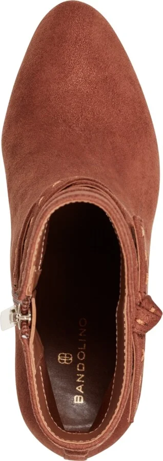 Bandolino Women's Ocorn Ankle Wrap Stacked Heel Dress Booties - Image 4