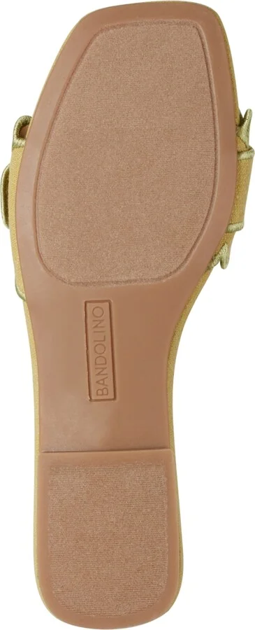 Bandolino Women's Silla Scallop Buckle Flat Slide Sandals - Image 5