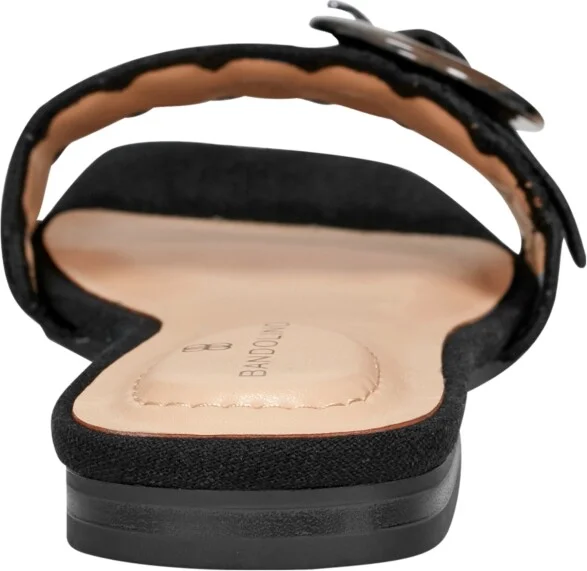 Bandolino Women's Silla Scallop Buckle Flat Slide Sandals - Image 7