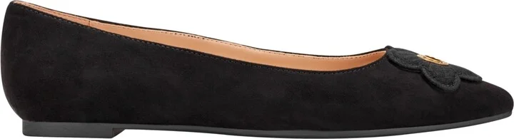 Bandolino Women's Starry Embellished Flower Slip-On Flats - Black/White Gingham - Image 6