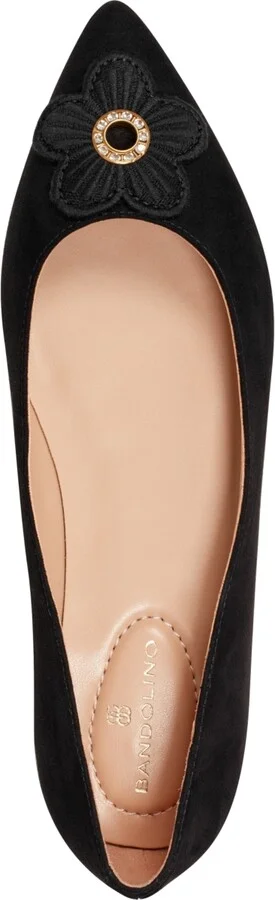Bandolino Women's Starry Embellished Flower Slip-On Flats - Black/White Gingham - Image 8