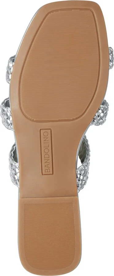 Bandolino Women's Sumer Woven Caged Flat Slide Sandals - Image 5