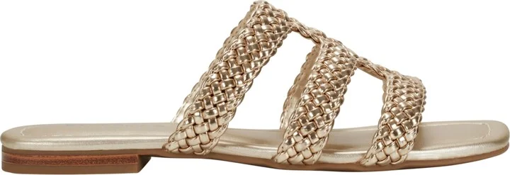 Bandolino Women's Sumer Woven Caged Flat Slide Sandals - Image 6