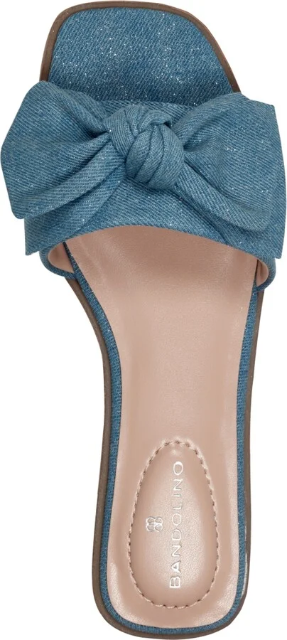 Bandolino Women's Violeta Bow Flat Slide Sandals - Image 8