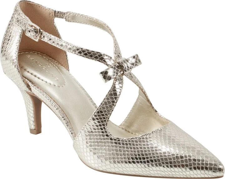 Bandolino Women's Zeffer Strappy Bow Stiletto Heel Pumps