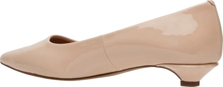 Banks Patent Kitten Heel Pointed Toe Pump - Image 2
